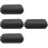 4Pcs Black PU Lapel Mic Case Electronics Travel Organizer Bag 9