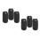 6Pcs Faux Harmonica Storage Case Black Durable Portable Pouch 4