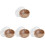 4Pcs Creative Wood Bowls for Dried Fruit and Dessert Serving 3