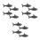 12Pcs Black Cast Iron Fish Kitchen Tool for Healthy Iron Supplement 8