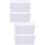 4Pcs PP Mini Storage Baskets White Plastic Organizer for Household 9