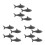 12Pcs Black Cast Iron Fish Kitchen Tool for Healthy Iron Supplement 5