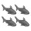 12Pcs Black Cast Iron Fish Kitchen Tool for Healthy Iron Supplement 2