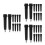 30Pcs Durable Black Carbide Trekking Pole Tips Walking Stick Feet 7