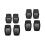 2Sets Ventilated Black Kids Outdoor Brace Protector with Elastic Pads 4