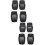 2Sets Ventilated Black Kids Outdoor Brace Protector with Elastic Pads 7