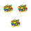 900Pcs Plastic Push Pin Thumb Tacks Assorted Color for Home School Use 2