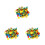 900Pcs Plastic Push Pin Thumb Tacks Assorted Color for Home School Use 4