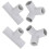 12Pcs Baby Playpen 3- Connector Accessories Plastic Light Grey 2