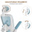 (Blue C) Ergonomic Office Chair With Adjustable Headrest 6