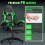 Ergonomische gamingstoel met hoofdsteun 5