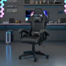 (Grey)Ergonomic Gaming Office Chair Racing Style Computer Chair