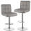Set de 2 Taburetes de Bar Regulables Giratorios 360 1