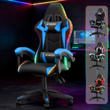 Ergonomische gamingstoel met RGB-verlichting