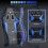 Ergonomische gamingstoel met hoofdsteun 7