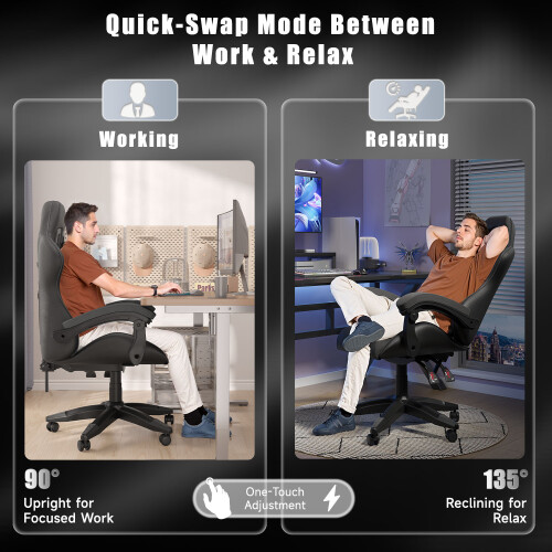 Sedia Gaming Ergonomica con Supporto Lombare 2