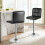 Set de 2 Taburetes de Bar Regulables Giratorios 360 2