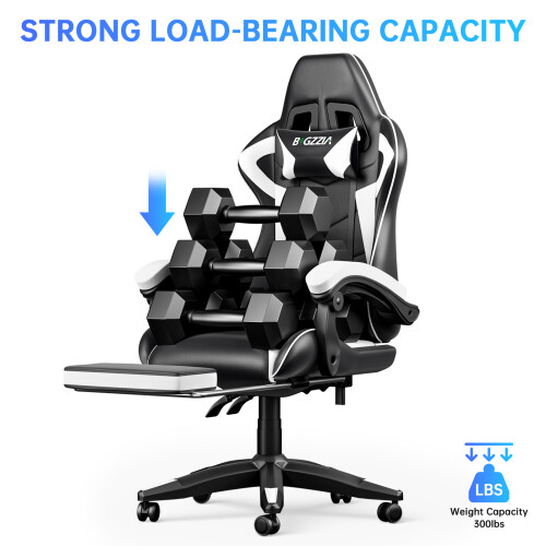 Ergonomic Gaming Chair with Footrest 2