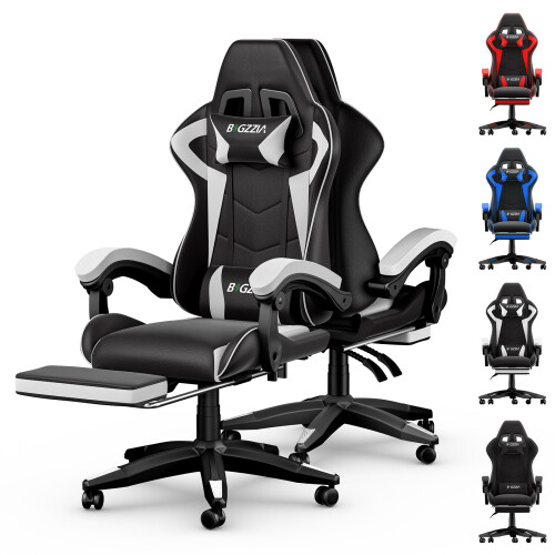 Ergonomic Gaming Chair with Footrest 1