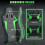 Ergonomische gamingstoel met hoofdsteun 7
