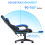 Silla Gaming Ergonómica con Reposapiés 3