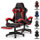 (Black and Red) Ergonomic Gaming Chair with Footrest 2