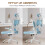(Blue C) Ergonomic Office Chair With Adjustable Headrest 3