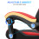 (Black and Red) Ergonomic Gaming Chair with Footrest 7