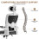(White C) Ergonomic Office Chair With Adjustable Headrest 7