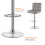 Set de 2 Taburetes de Bar Regulables Giratorios 360 3