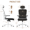 (White C) Ergonomic Office Chair With Adjustable Headrest 9