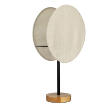 Pauleen 48297 table luminaire Boho Darling E27 max. 20W beige metal, fabric, wood bedside luminaire