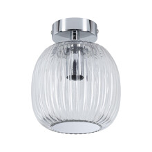 Paulmann 71141 Selection Bathroom Ruya IP44 E14 230V max. 20W glass, chrome wall/ceiling luminaire, bathroom lighting – lamp not included