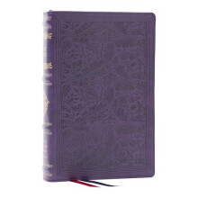 RSV Personal Size Bible with Cross References Purple Leathersoft Sover