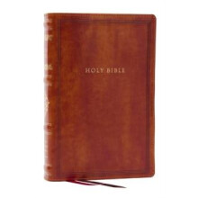RSV Personal Size Bible with Cross References Brown Leathersoft Thumb