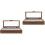 2Pcs Multi- Organizer Holder Glass Top Jewelry Storage Box 6