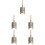5Pièces Mini Carillons Simulés Dorés Design Chic Pour Décor 6