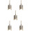 5Pièces Mini Carillons Simulés Dorés Design Chic Pour Décor 8