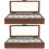 2Pcs Multi- Organizer Holder Glass Top Jewelry Storage Box 7