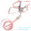 2Ensembles Laisse Rose Pour Chat, Confortable Antifuite 10