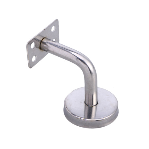 6Pièces Support Balustrade Escalier Acier Durable Argent 1