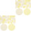 48Pièces Pads Autocollants Ronds Double Face Flexibles Et 5