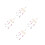 4Pièces Mobile Boho Bébé Rose En Bois Avec Pompons 8