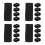 20Pièces Support Ceinture Nylon Noir Élastique Pour Usage Extérieur 8