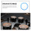 Protection Silence Cymbale Silicone Noir Usage Polyvalent 6