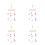 4Pièces Mobile Boho Bébé Rose En Bois Avec Pompons 9