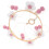 4Pièces Mobile Boho Bébé Rose En Bois Avec Pompons 3