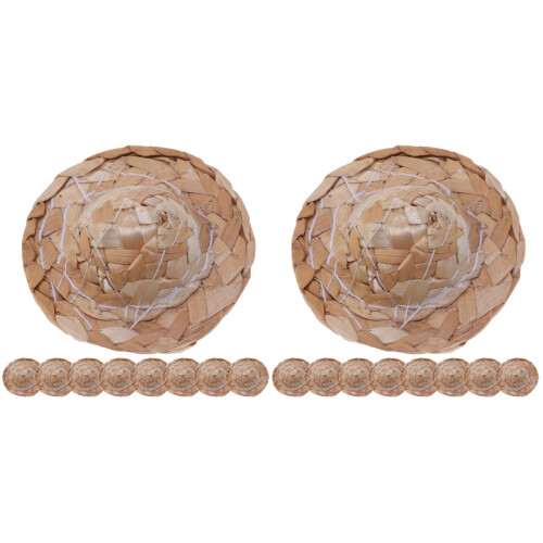 18Pièces Mini Chapeaux Durables Kaki Décorations Créatives 1