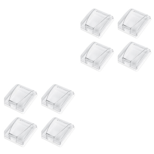 8Pièces Cache Prise Étanche Transparent Usage 2