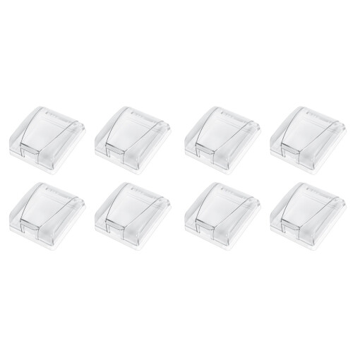 8Pièces Cache Prise Étanche Transparent Usage 1